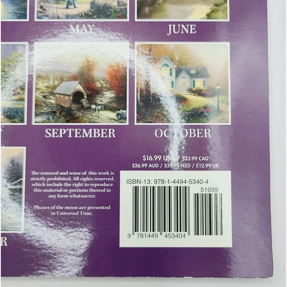 Thomas Kinkade Welcome Home 2015 Collectors Edition Wall Calendar 12x13.5 Inches